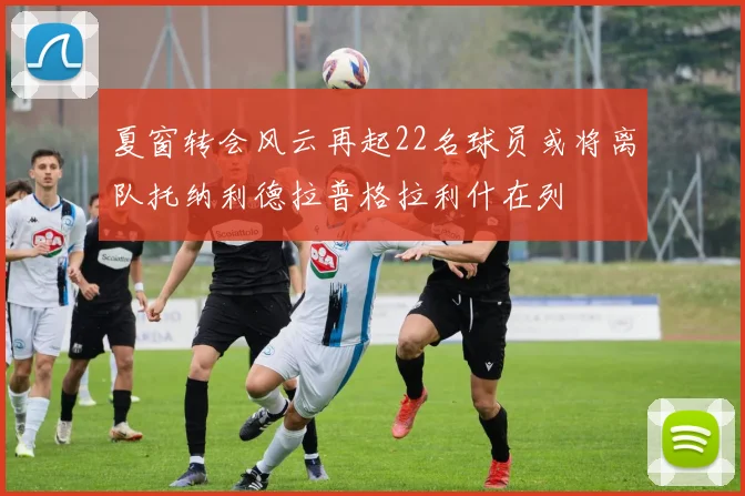 夏窗转会风云再起22名球员或将离队托纳利德拉普格拉利什在列